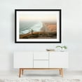 thumbnail image 2 of South Beach Overlook, Point Reyes 03 - Point Reyes Station California Photography Coast Ocean Beach Landscape Nature Scenic Waves Black Framed Wall Art Print 5 x 7 inches, 2 of 4