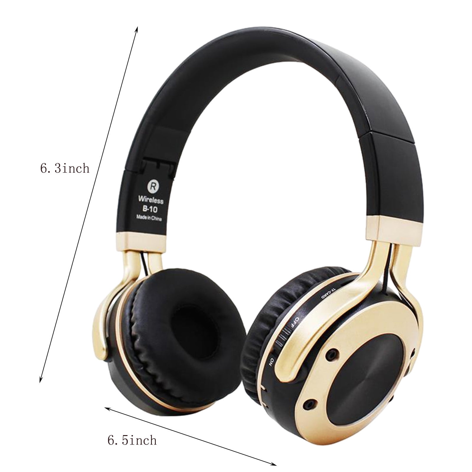 Wireless Earbuds Bluetooth Headphones 80hrs Playback Ear Buds Power Display with Noise Canceling Mic with Earhooks for Sports/Workout/Running(Gold)