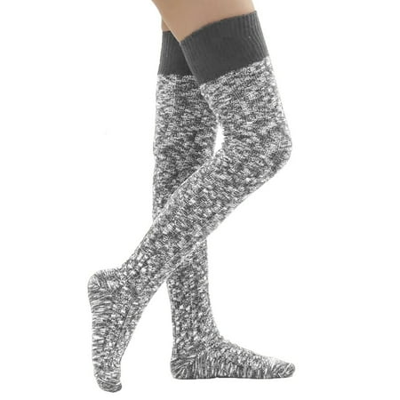 

8 pairs Women Thigh High Cotton Knitted Winter Boot Sock Vintage Warm Extra Long Leg Warmer Over The Knee High Stocking socks for women Color random