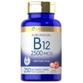 thumbnail image 1 of Suplemento de vitamina B12 Carlyle de 2500 mcg con ácido fólico, 250 tabletas, 1 of 6