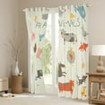 thumbnail image 3 of Funny Animal Curtains Cute Duck Rabbit Pig 30%-50% Blackout Curtains, Farm Animal Curtains & Drapes Kawaii Bird Horse Cow Bedroom Curtains, Cartoon Farmhouse Lodge Cabin Window Treatments Room Decor, 3 of 5