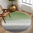 thumbnail image 2 of Round Rugs 5Ft, Sage Green Gray Round Area Rug Washable Indoor Throw Carpet, Vintage Country Ombre Chic Wooden Grain Soft Non Slip Circle Rug for Cabinet Bathroom Home Decor Aesthetic, 2 of 8