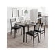 thumbnail image 1 of Space - saving dining mesa set para 4: 5 - piece square moderno wood dinette con forrado sillas, suitable para small spaces y apartments, 1 of 6