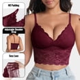 thumbnail image 2 of Njagoc3 Wireless Bras for Women Lace Beautiful Back Deep V Sling Style Casual Everyday Daily Bra, 2 of 6