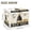 Gold-toned Champagne, variant on Iauyy Large Storage Box with Lid - Foldable Home Storage Bins for Clothes Toy Holiday Decor, Heart-shaped Dream (42*32*30cm)
