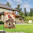 thumbnail image 2 of Fall Cardinals on Birdhouse with Leaves Fall Garden Flags 12.5"x18" Double Side,Small Yard Flags for Outside,Outdoor Fall Decor,Autumn Funny Garden Flag Yard Decoration, 2 of 4