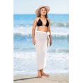 thumbnail image 2 of HAPPY BAY Women's Swimsuit Swim Cover up Long Beachwear Summer Beach Wraps Skirt Swimwear Coverups Bikini Cover-ups One Size Solid, White, 2 of 5