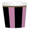 Day In Paris Scalloped Bowls - Pink Black