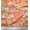 Dark Peach Orange, variant on Soimoi Purple Silk Fabric Stripe,Seashell & Starfish Ocean Print Fabric by the Yard 42 Inch Wide