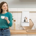 thumbnail image 3 of Valentine's Day Dogs Gifts Kitchen Towels Decorative, Valentine Dog Dish Towel Cloths Dishcloths Tea Towel for Dog Lovers, Let's Do This Forever Bathroom Kitchen Decor Hand Towel, 3 of 4