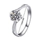 thumbnail image 4 of Anillo Brillante Zircon Angel Anillo Ajustable Abertura Europea y Anillo, 4 of 8