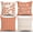 Coral, variant on Throw Pillow Covers 18x18 Inch,Pillow Covers 18x18,Squar Pillow Covers Set of 4 Boho Modern Farmhouse Neutral Decorative Pillowcases Linen Cushion Case for Couch, Bed, Home Decor