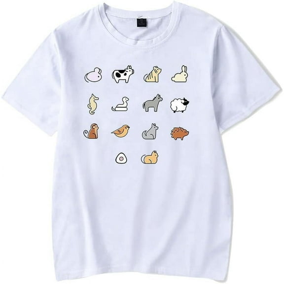 Fruit Basket Zodiac Animals T-Shirt Merch Men Short Sleeve Women Funny Tee Unisex Harajuku Tops