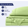 thumbnail image 3 of Queen Size 36" Split Top Flex Head Sheet Set - 100% Egyptian Cotton, 600 Thread Count, Adjustable Bed, 4-Piece Set, 15" Deep Pockets Color Sage Solid, 3 of 5