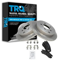 TRQ Rear Brake Pad & Rotor Kit Brake Pads Brake Rotor Semi-Metallic Fits Select 2002-2007 Buick Rendezvous 2002-2004 Chevrolet Venture Oldsmobile Silhouette 2001-2005 Pontiac Aztek Montana