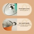 thumbnail image 4 of Bamboohart 10 piece various colors stainless steel cookware set  non stick cookware set  frying pan  flat bottomed pan  stew pot  equipped with lid  multifunctional  stylish and durable, 4 of 6