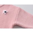 thumbnail image 4 of lnmuld Sweaters for Hand Embroidered Floral Knit Sweater for Girls Soft Yarn Pullover Top for Toddlers and Cozy Winter Wear Festive Holiday Outfit Size:5-6 Years, 4 of 8