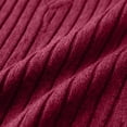 thumbnail image 7 of vdgthytj Womens Plus Size Tops Short Sleeve V-Neck Ribbed Knit Sweater Loose Fitted Summer Casual Tunic with Pocket, 7 of 7