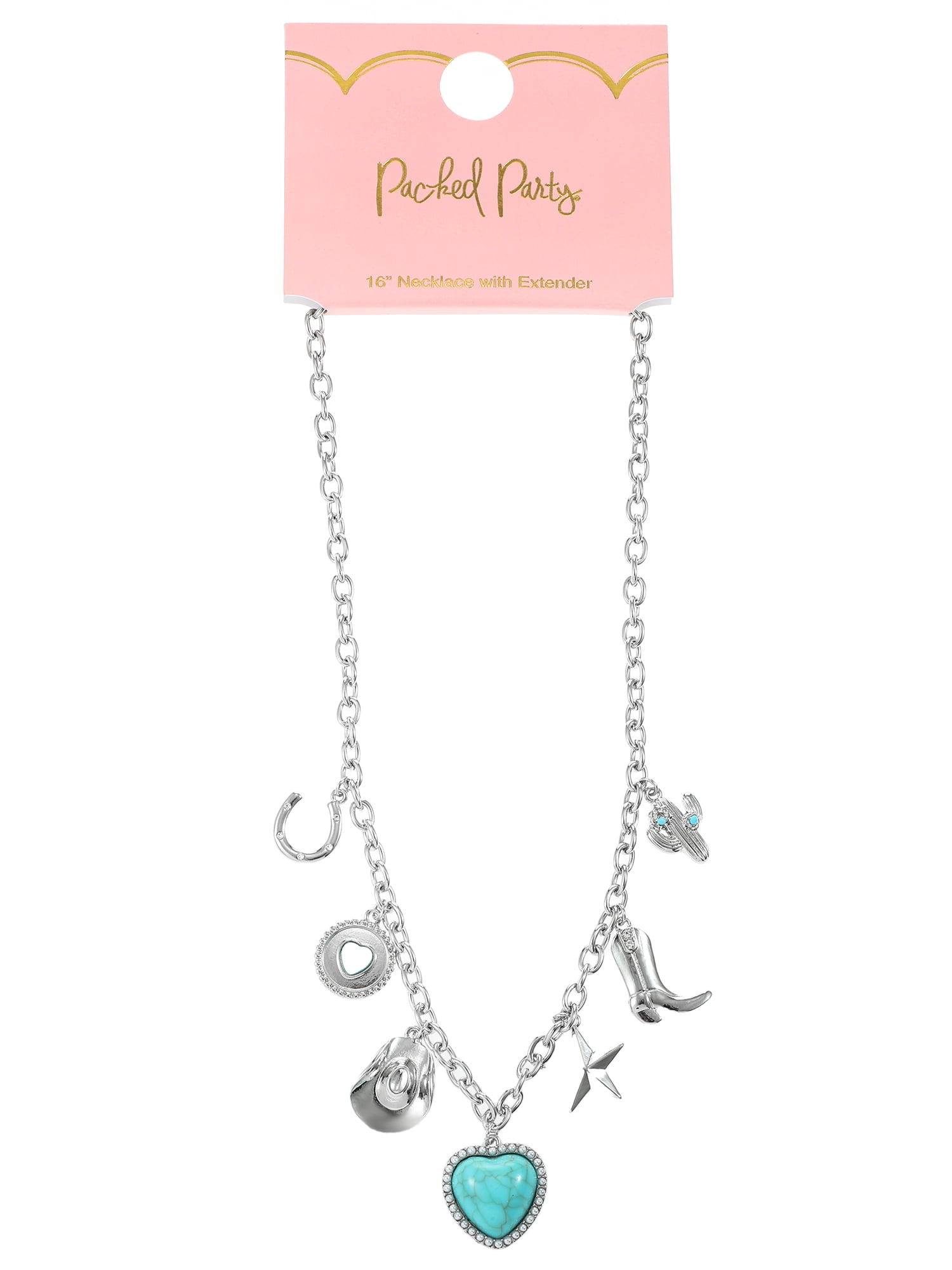 Packed Party Women's Cowgirl Charm Necklace
