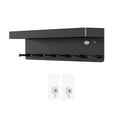 thumbnail image 1 of Wall-Mounted Punch-free Key Organizer - Great Load Bearing, Anti-slip, with Tray And Hooks, Space-Saving Kitchen Bathroom Storage Shelf, 1 of 7