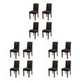 thumbnail image 4 of Funda de silla Bearachild gruesa de felpa moderna negra 4 Uds, 4 of 6