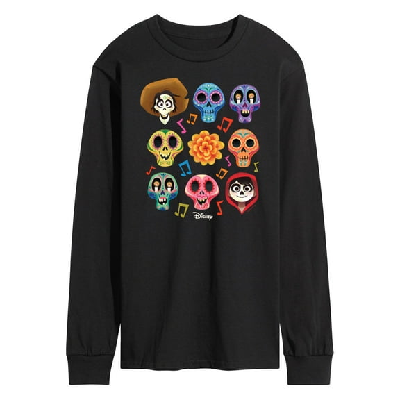 Coco - Musical Skulls  - Men's Long Sleeve T-Shirt