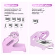 thumbnail image 4 of GUERMOK Thermal Shipping Label Holder for Rolls & Fan-Fold, Fragile Stickers for Shipping, Label Stand Desktop Printer Holder-Home Office Accessory Sticker Dispenser for Holographic (Purple), 4 of 7