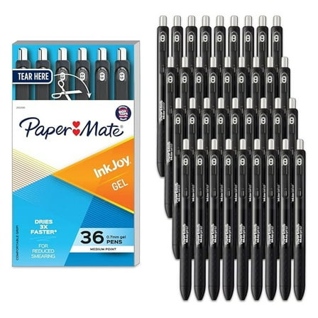 InkJoy Gel Pens Medium Point (0.7mm) Black 36 Count