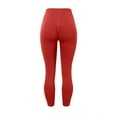 thumbnail image 5 of Pantalones de yoga sin costuras para mujer, color melocotón, de nylon y spandex, de cintura alta, para fitness, running, yoga y uso diario, 5 of 5