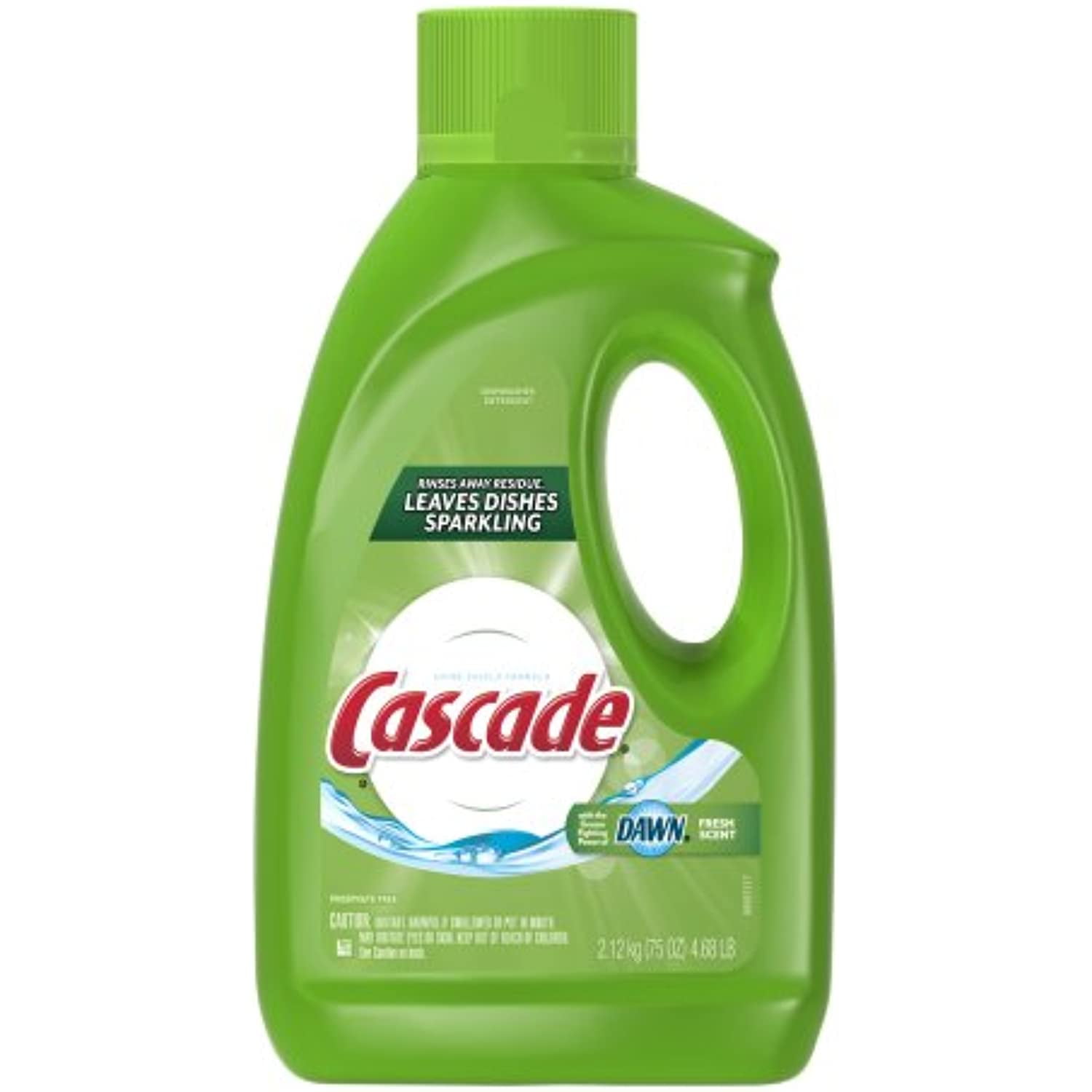 Cascade Gel Dishwasher Detergent, Fresh Scent, 75Ounce (Pack Of 6)