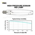 thumbnail image 5 of 1000W Grow Light Bulb 2 Pack, Pressure Sodium Lamp for Plants - High PAR, Enhanced Red/Orange, 2100K CCT, E39 Base - Hydroponic Grow Lights, 5 of 5