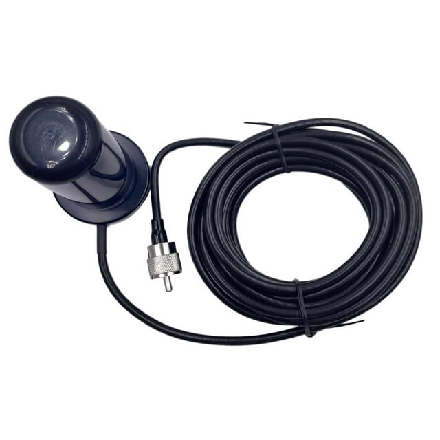 Base magnética de montaje Baoblaze para Antena de Radio móvil VHF NMO con Conector PL-259 5 m