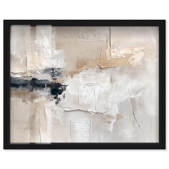 Dust-Infused Murals Shadowbox Print Abstract Art by Art Remedy, Black Frame, 20 x 16