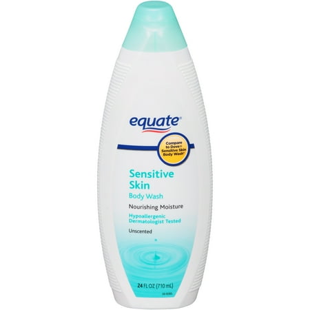 equate sensitive unscented wash oz skin fl body