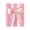 Preppy Pink Bow Stripes, variant on Stupell Industries Elegant Coquette Candelabra Black Framed Giclee Art, design by The Prints Vibe