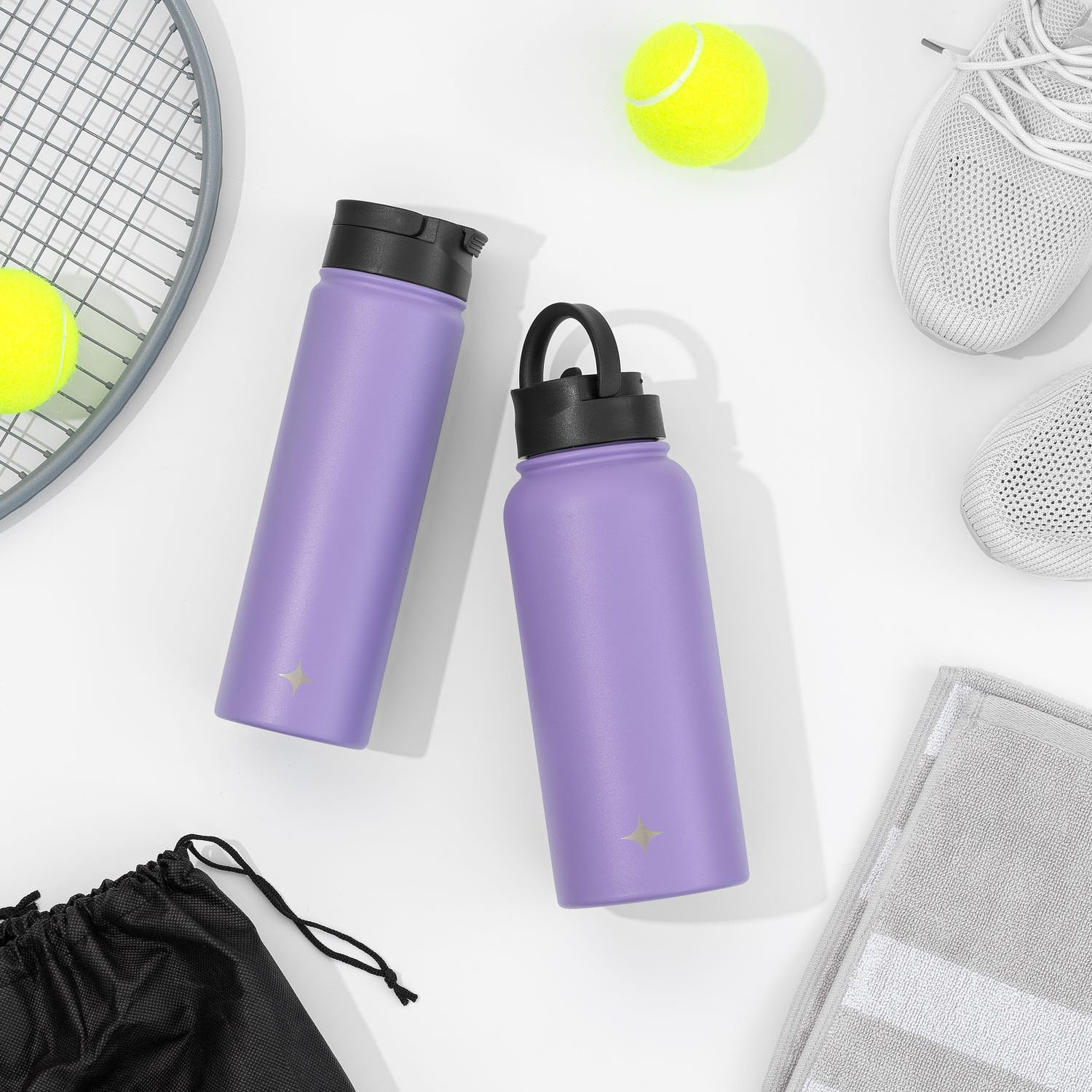 JoyJolt Vacuum Insulated Water Bottle 32 oz Purple photo 4