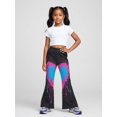 thumbnail image 5 of Girls Premium Pants Slim-Fit Wide Leg Flare Leggings Cute Trousers for Little Girls Age 3-10, 5 of 6