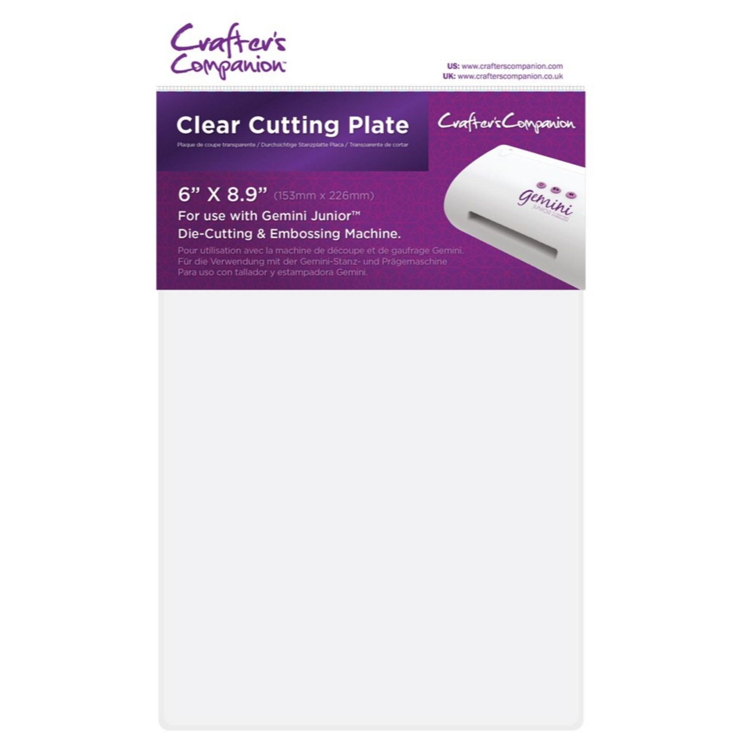 Crafter's Compaion Gemini Jr Clear Cutting Plate