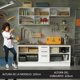 thumbnail image 5 of Mueble Modular Integral Almacenamiento Garaje Madesa 200 marron, 5 of 9