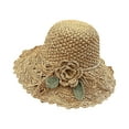 thumbnail image 2 of Fasiaou Beach Hat For Women In Spring And Summer Hand-woven Hat Hat For Women Sun-shading Flower Foldable Sun Hat/House/Fathers Day Gifts, 2 of 8