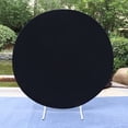 thumbnail image 4 of comerut Round Backdrop Cover Easy to Clean And Reusable Photography Props Cloth Cover for Weddings Parties And Home Decor, 4 of 7