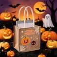thumbnail image 5 of Celsvanis Halloween Trick or Treat Bag Reusable Candy Tote, Cute Printed Gift Bag for Halloween Night Candy Collectio Party Favors Storage, 5 of 6