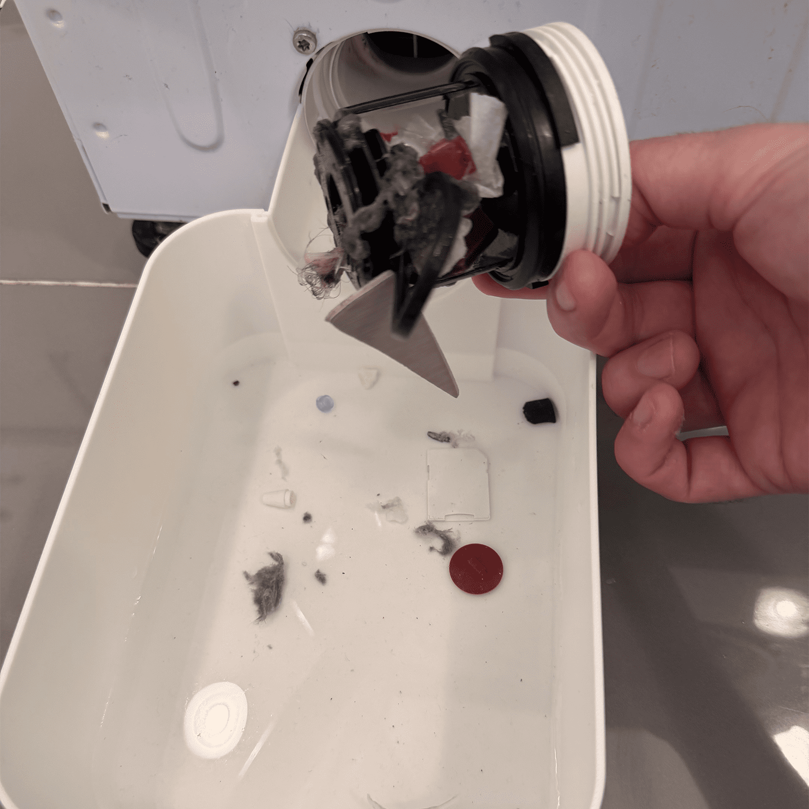 Washing Machine Filter Drain Tray for LG Washers, Washer Lint Filter Tray, Drain Debris Catcher, Laundry Drain Accessory for Home Laundry Room