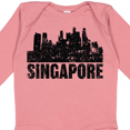 thumbnail image 4 of Inktastic Singapore City Skyline with Grunge Boys or Girls Long Sleeve Baby Bodysuit, 4 of 5