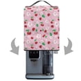 thumbnail image 2 of ZIATUBLES Ice Cream Machine Cover Stain Resistant Kitchen Appliance Protector with Front Pockets Countertop Decorative Accessories, 15.35" x 9.84" x 18.11", Cherry Flower Print, 2 of 6