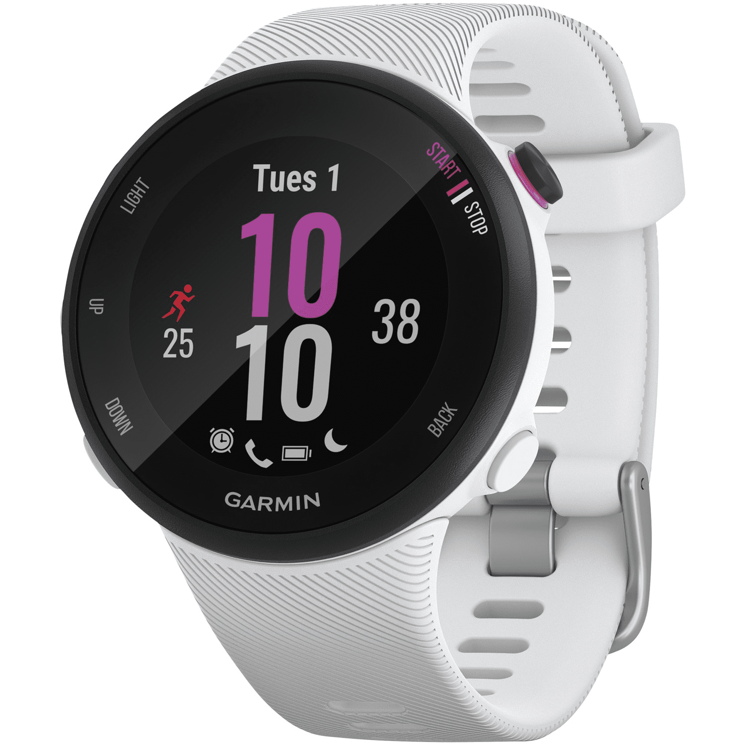 Garmin Forerunner® 45S GPS Running Watch in White -