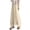 White, variant on CQONEPT Womens Wide Leg Flowy Casual Pants Chiffon Comfortable Stretchy Pant Elastic Waist Breathable Fall Fashion Trousers