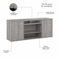 thumbnail image 5 of Studio C 72W Office Storage Cabinet w/ Doors in Platinum Gray - Engineered Wood, 5 of 5