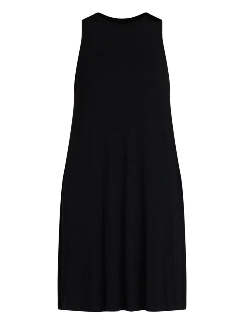 Time and Tru Womens Sleeveless Knit Swing Dress, Sizes Xs-xxxl