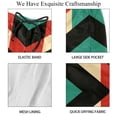 thumbnail image 4 of luoweisi Men's Beach Shorts Quick Dry Swim Trunks with Mesh Lining Geometry S, 4 of 5